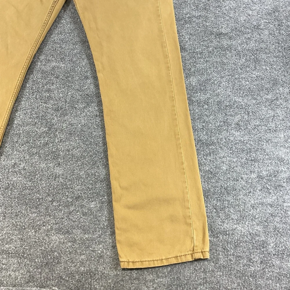 Levi's 514 Straight Jeans Men 34x34 Tan Khaki Denim Pants Levi Strauss 514 Strai